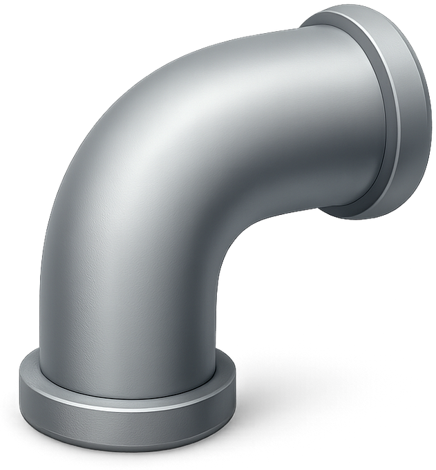 3D bent steel pipe elbow