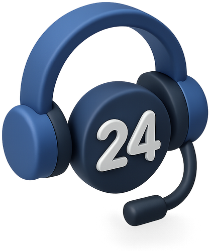 3D headset with the number 24