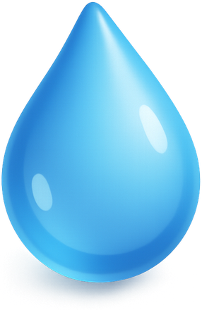 3D water drop