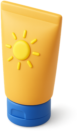 3D sunscreen tube