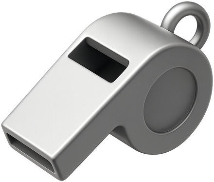 3D coach whistle