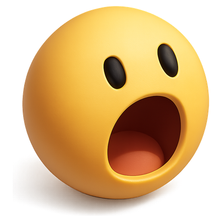 3D surprised face