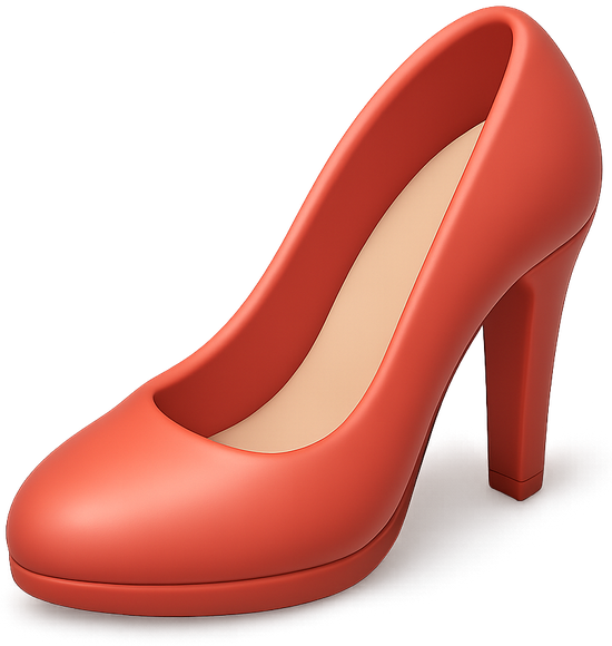 Glossy 3D scarlet patent stiletto pump
