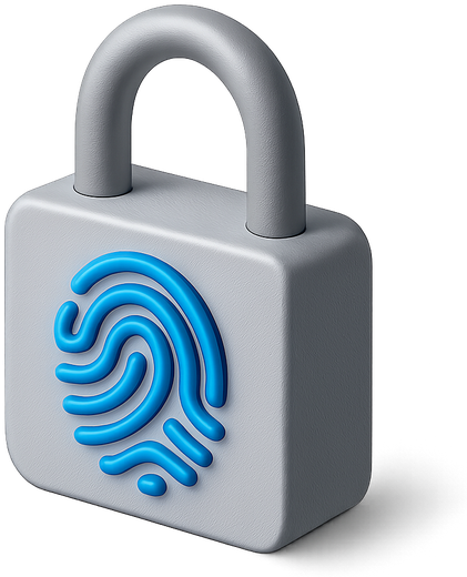 Locked padlock