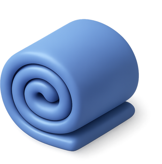 3D rolled-up mat