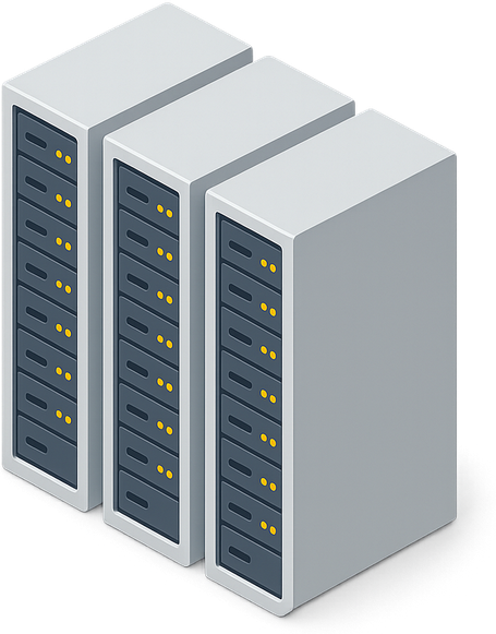 3D server racks