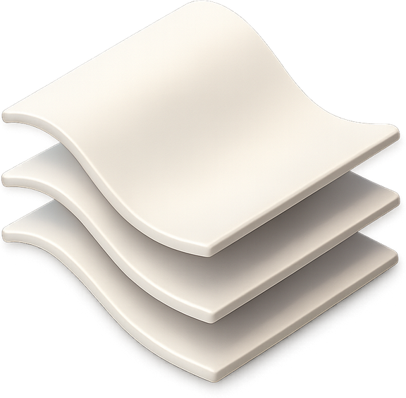 3D stack of transcript pages