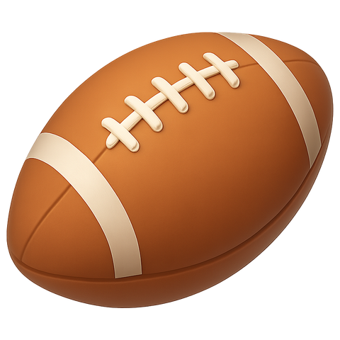 3D American football icon