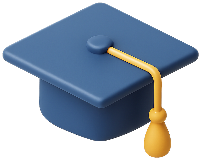 3D graduation cap