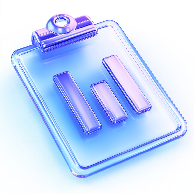 Glass clipboard
