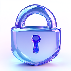 Glass padlock