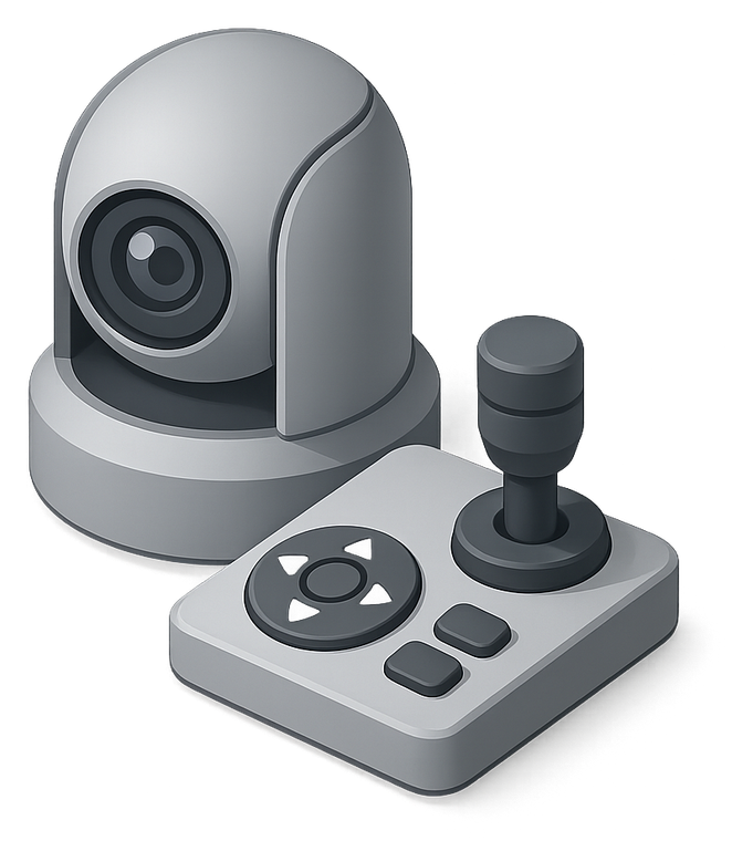 3D broadcast camera with a joystick controller