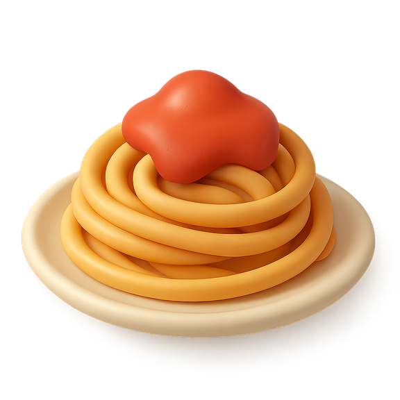 Plate of spaghetti pomodoro