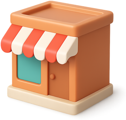 3D corner shop