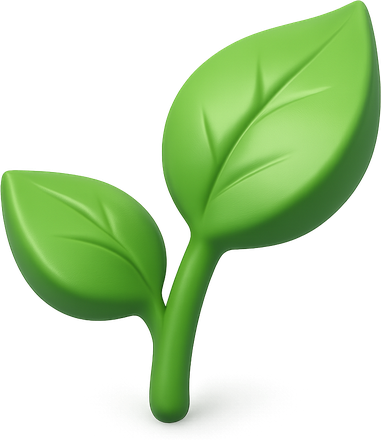 3D green sprout